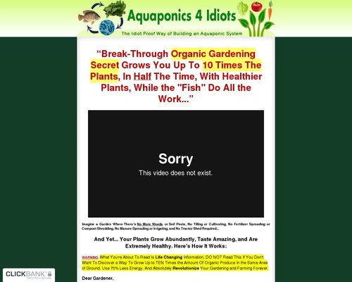 Aquaponics 4 Idiots – The Idiot Proof Way of Building an Aquaponic System