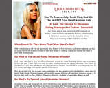 UKRAINIAN BRIDE SECRETS – best selling ebook on ukrainian brides, ukrainian dating, ukrainian women for marriage, ukrainian ladies, women for marriage, looking for marriage