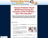 Snoring & Sleep Apnea No More – The Natural Way To Stop Snoring And Sleep Apnea